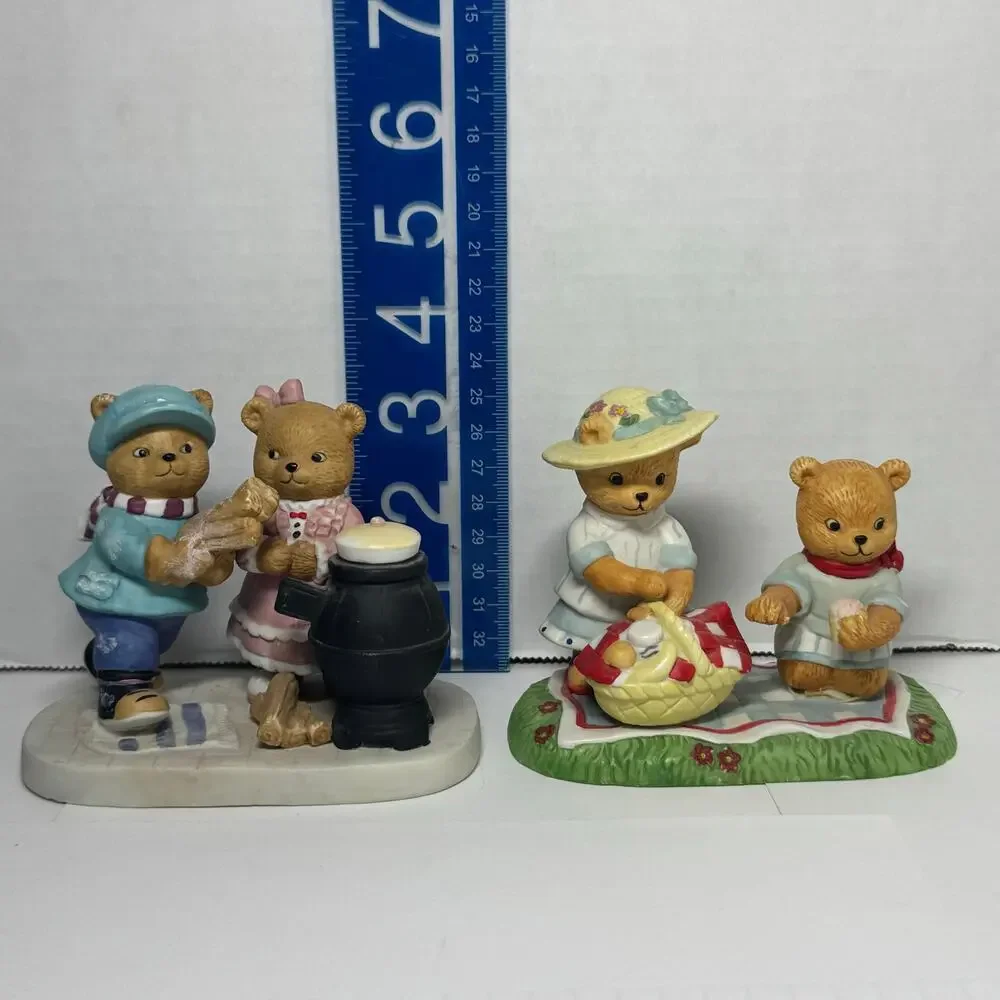 Vintage Bronson Collectibles Calendar Bears Lot of 2 November Flawed 1990 June